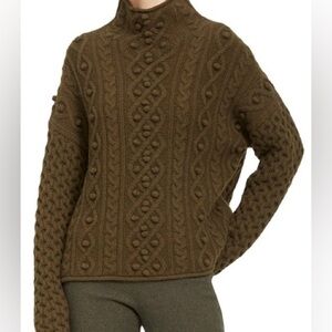 Theory mixed cable wool and cashmere